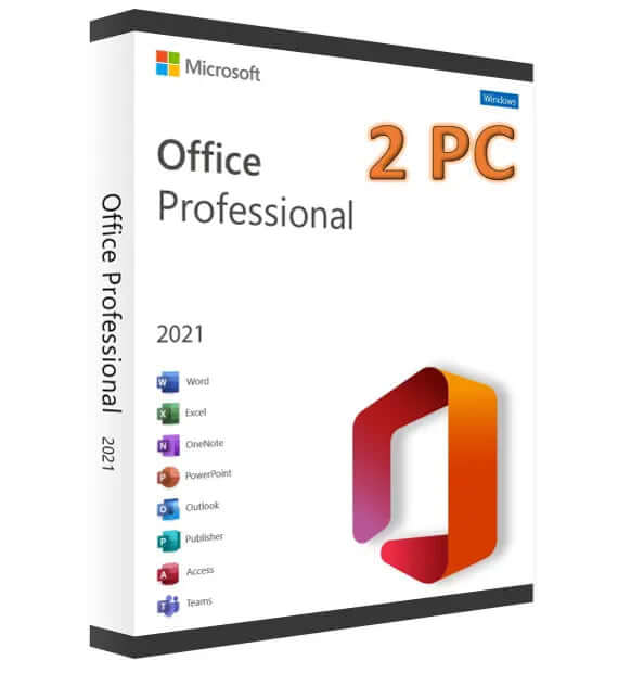 Office 2021 Professionnel Plus - Clé 2 PC